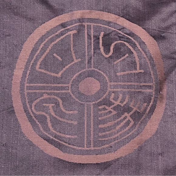 Purple Kimono Jacket Chinese Asian Button-Up Robe Tang Jacket Blue Reversible - Picture 12 of 15